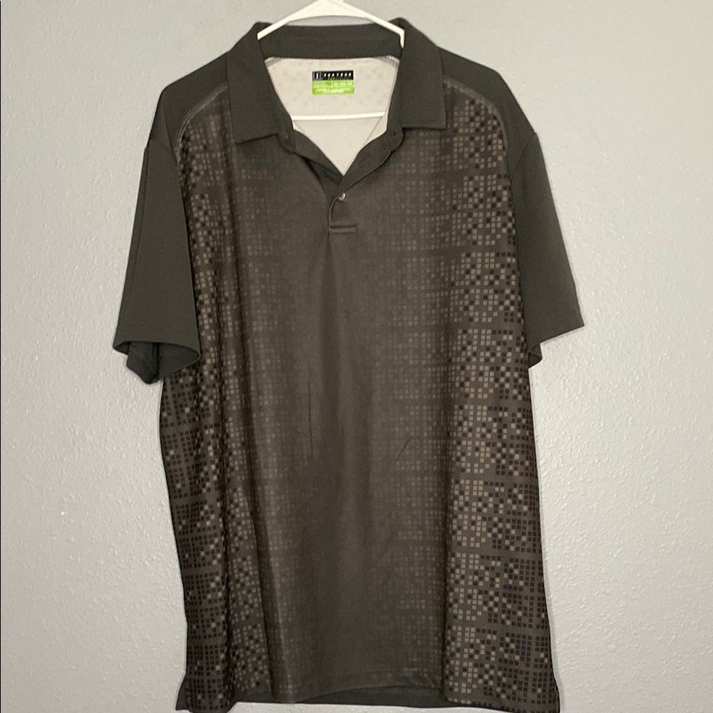 PGA Tour Pro Series Gray Lightweight Golf Polo Size XXL